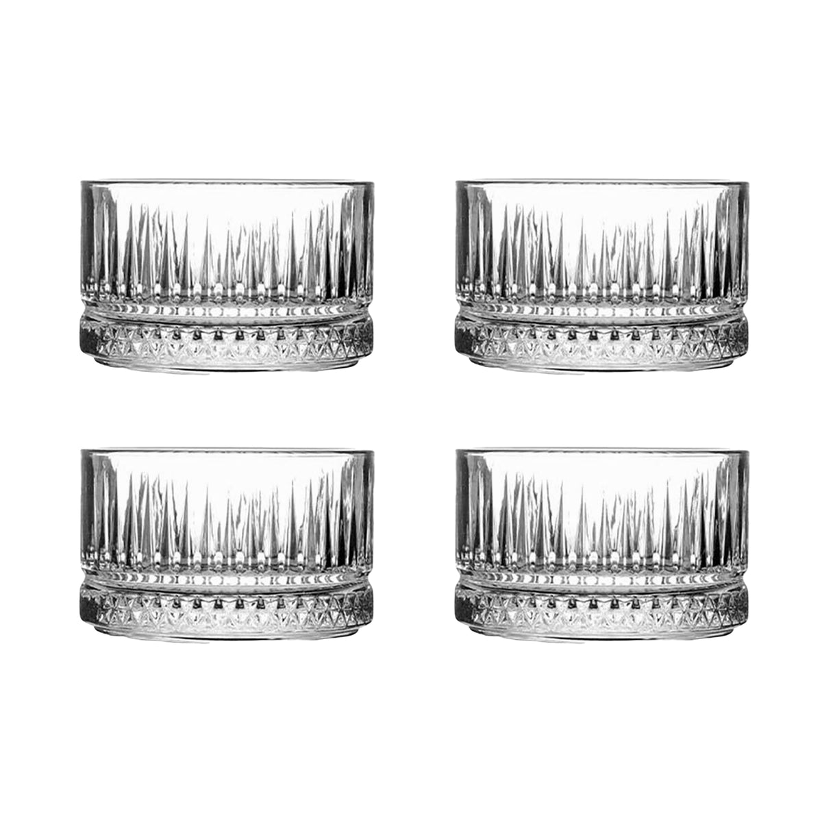 Pasabahce Elysia Stapelbare Glasschale 235 ml (7 3/4 oz) - 4-teiliges Set