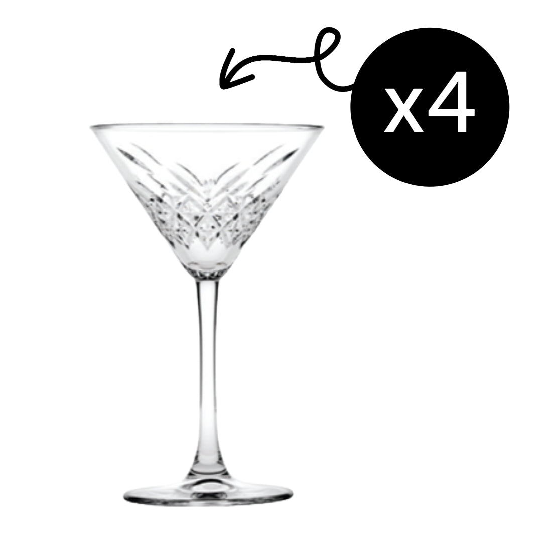 Pasabahce Timeless Martinigläser - 4er-Set, 230 ml