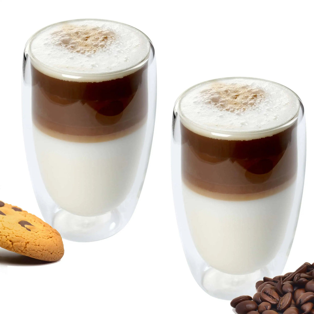 Nordic Schiller Doppelwandige Gläser – 450 ml, 2er Set