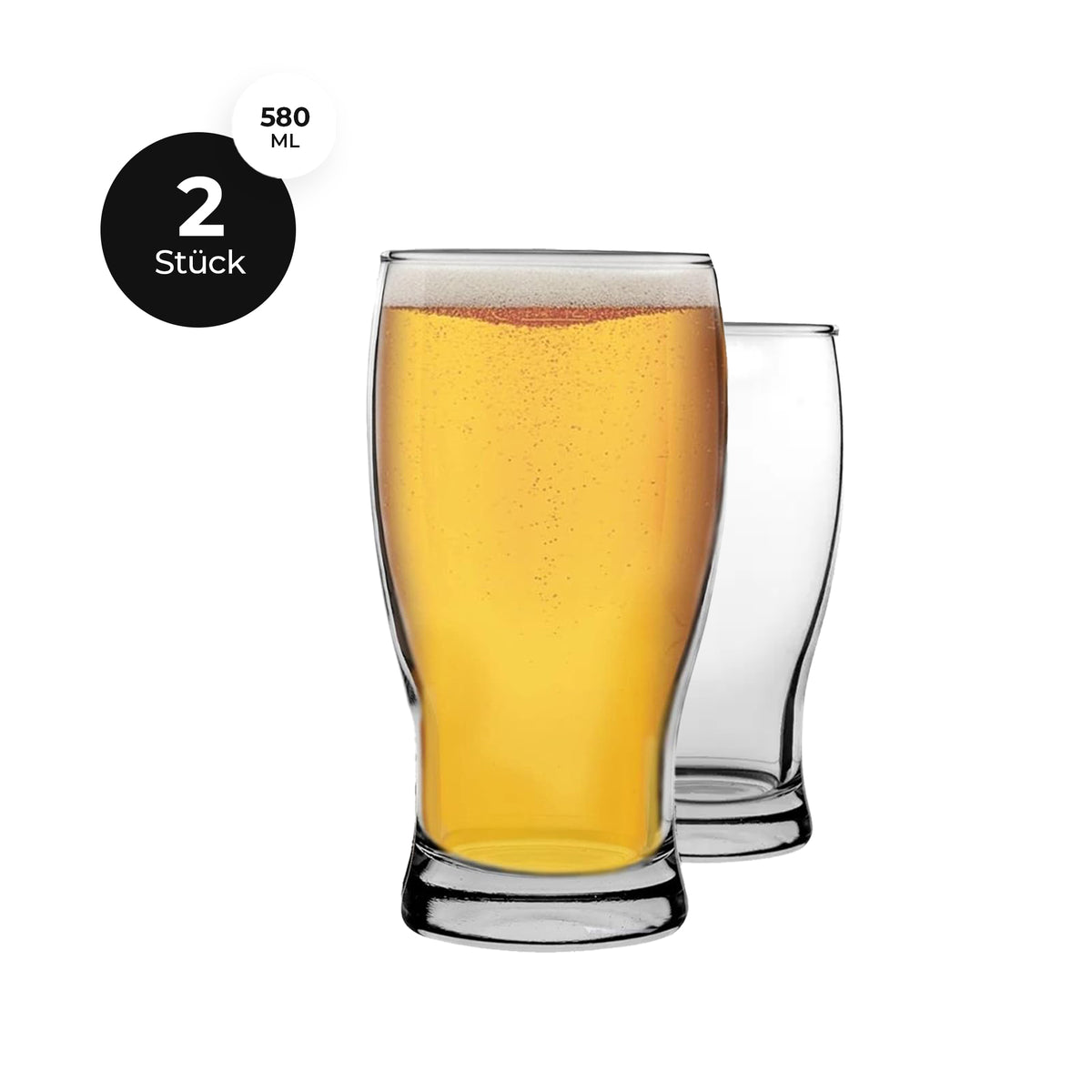 LAV Belek Biergläser - 580 ml, 2er Set - Moment der Nutzung - Doppelset