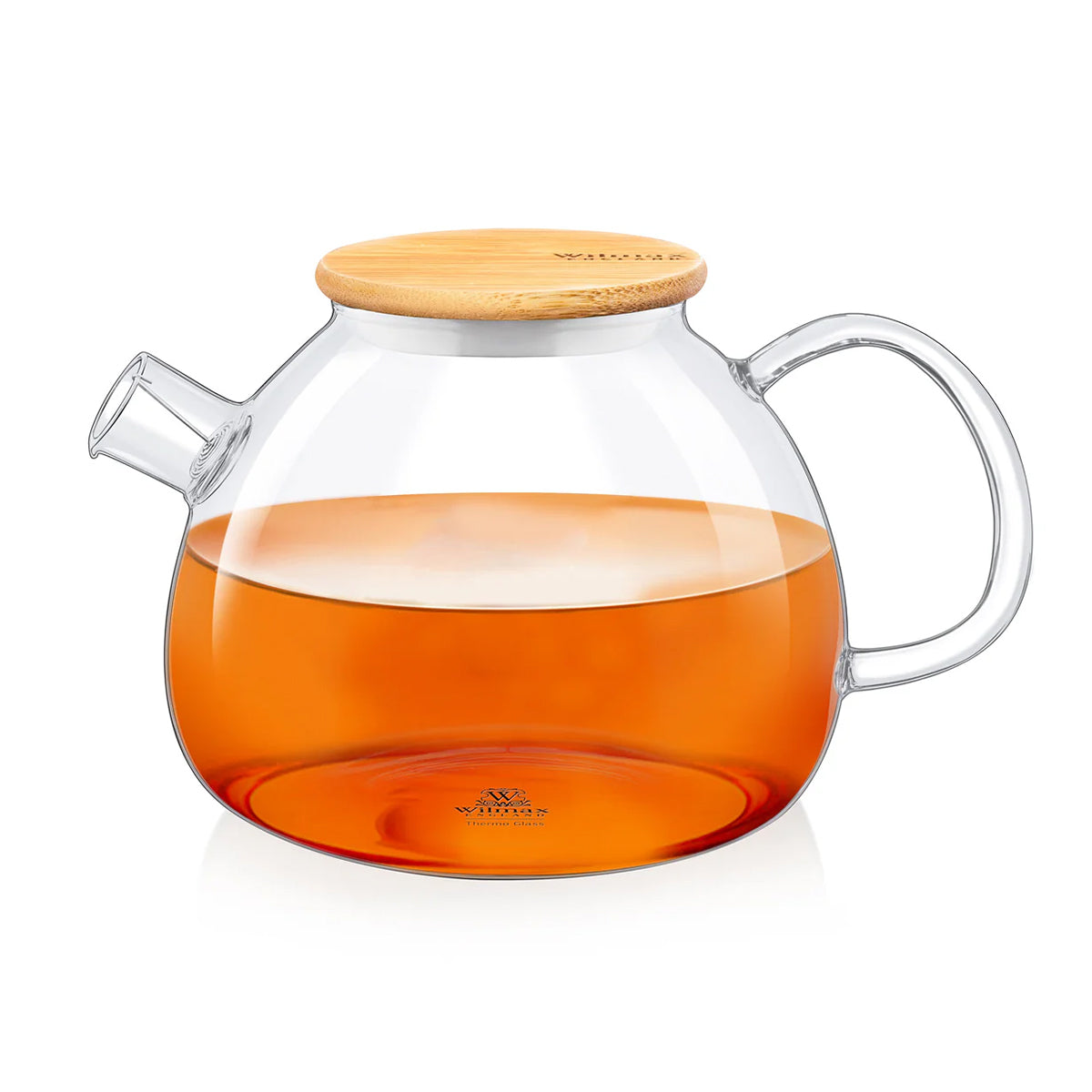 Wilmax Teekanne 1500 ml mit Federfilter Bambusdeckel WL-888825/A