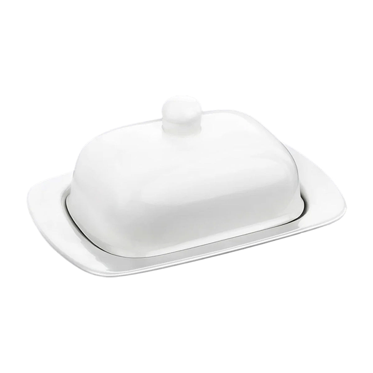 Wilmax Butterdose 19x12.5x8.5 cm Porzellan Weiß WL-996109/A